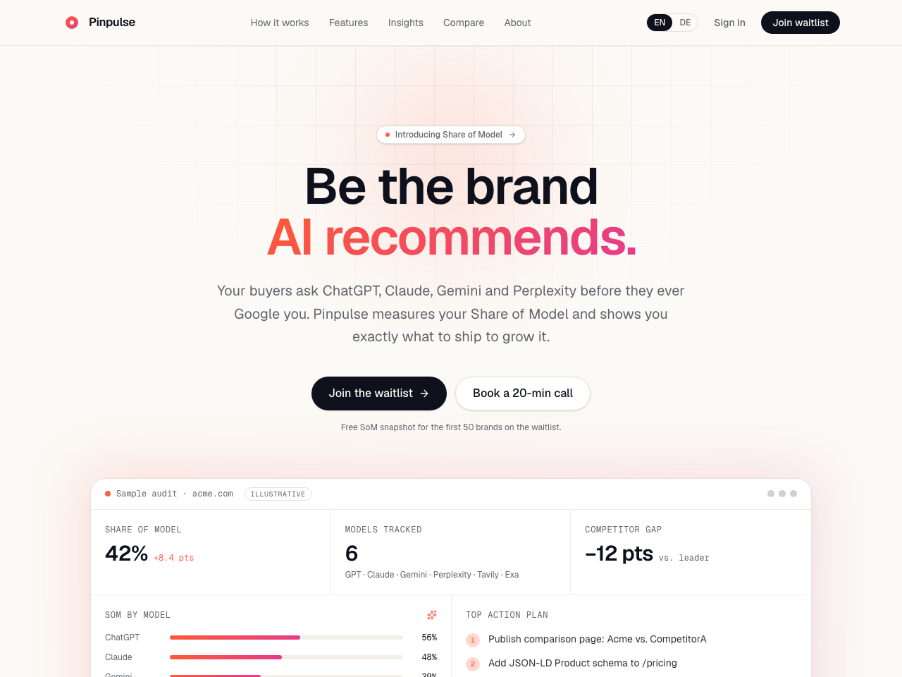 Pinpulse product preview